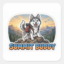 Pegatina de compañero de cima — Chaqueta de Huskie