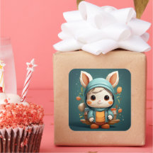 Pegatina de conejito