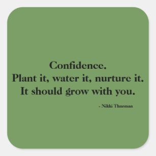 Cuadrada Pegatina de confianza