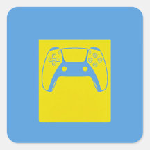 Pegatina de controlador de juegos de arte pop - Az