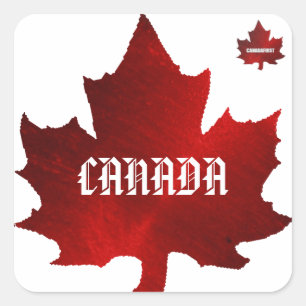 Cuadrada PEGATINA de correo de CANADÁ