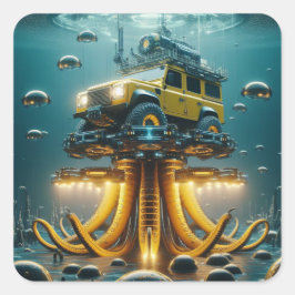 Cuadrada Pegatina de defensor de conceptos