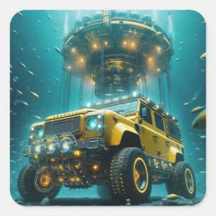 Cuadrada Pegatina de defensor de conceptos