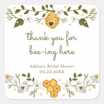 Pegatina de Despedida de Soltera con Tema de Abeja