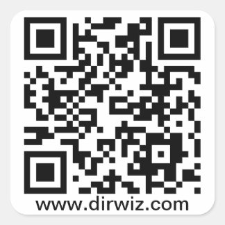 Cuadrada Pegatina de DirWiz QR