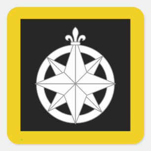 Cuadrada Pegatina de distintivos de población de SCA Norths