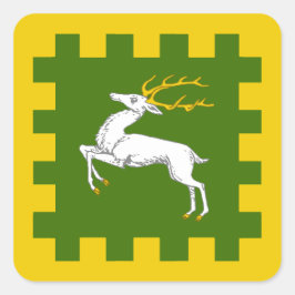 Cuadrada Pegatina de distintivos de población de tierras pe