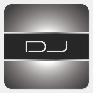 Cuadrada Pegatina de DJ con clase