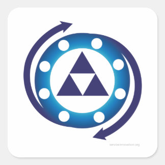 Cuadrada Pegatina de doble bucle de KCS