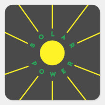 Pegatina de energía solar