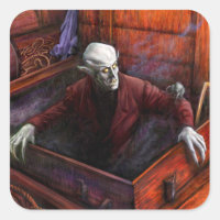 Pegatina de escena completa de Nosferatu Demeter