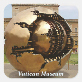 Cuadrada Pegatina de Esfera