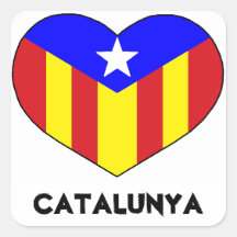 Pegatina de estilo catalán de amor