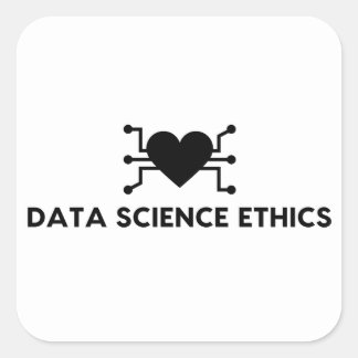 Cuadrada Pegatina de ética de la ciencia de datos