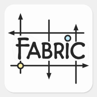 Cuadrada Pegatina de Fabric