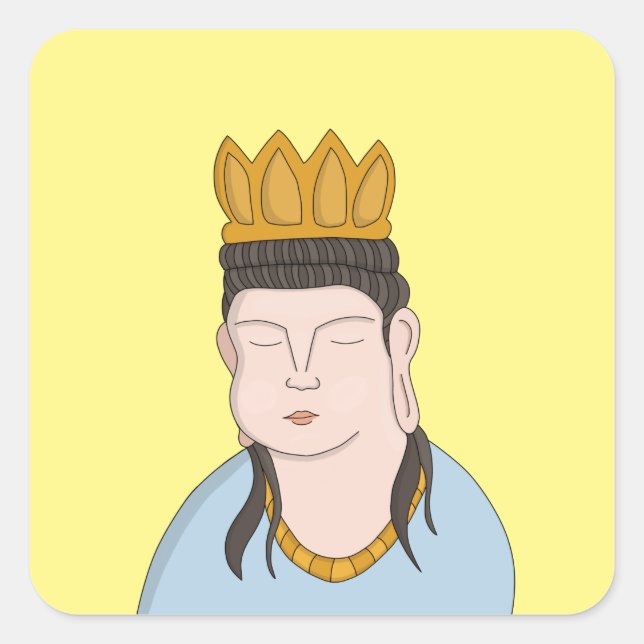 Cuadrada Pegatina de Faith Square (Anverso)