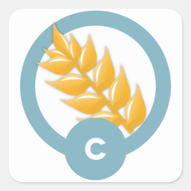 Cuadrada Pegatina de fase de consolidación (Anverso)