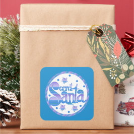 Cuadrada Pegatina de Festividad Secreta Santa Holisay