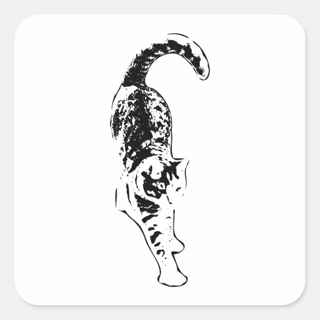 Cuadrada Pegatina de flujo de tabla (Anverso)