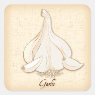 Cuadrada Pegatina de Garlic Square
