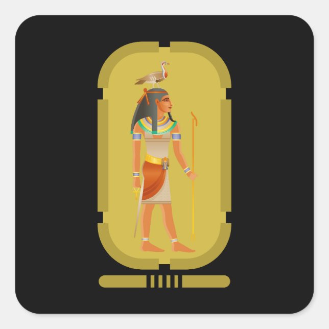 Cuadrada Pegatina de Geb Square (Anverso)