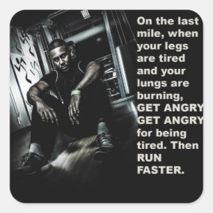 Cuadrada Pegatina de Gimnasio de Construcción de Cuerpo Mot