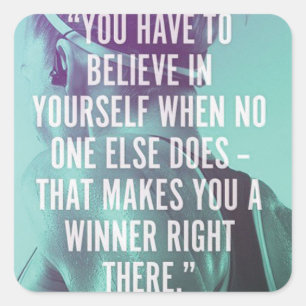 Cuadrada Pegatina de Gimnasio de Construcción de Cuerpo Mot