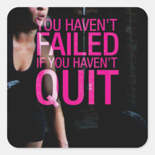 Cuadrada Pegatina de Gimnasio de Construcción de Cuerpo Mot