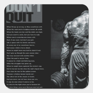 Cuadrada Pegatina de Gimnasio de Construcción de Cuerpo Mot