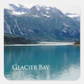 Cuadrada Pegatina de Glacier Bay 2