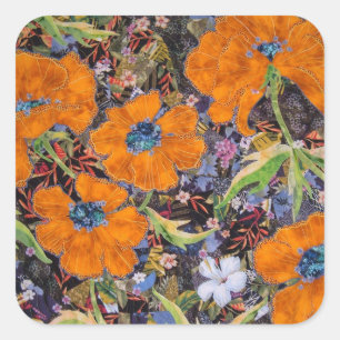 Cuadrada Pegatina de Goddess Garden