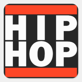 Cuadrada Pegatina de HIP HOP