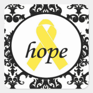 Cuadrada Pegatina de HOPE-ENDOMETRIOSIS