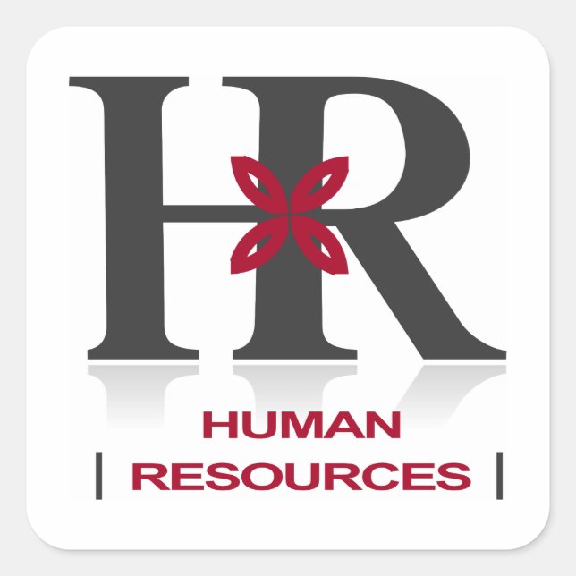 Cuadrada pegatina de identificación / insignia de 'We are H (Anverso)