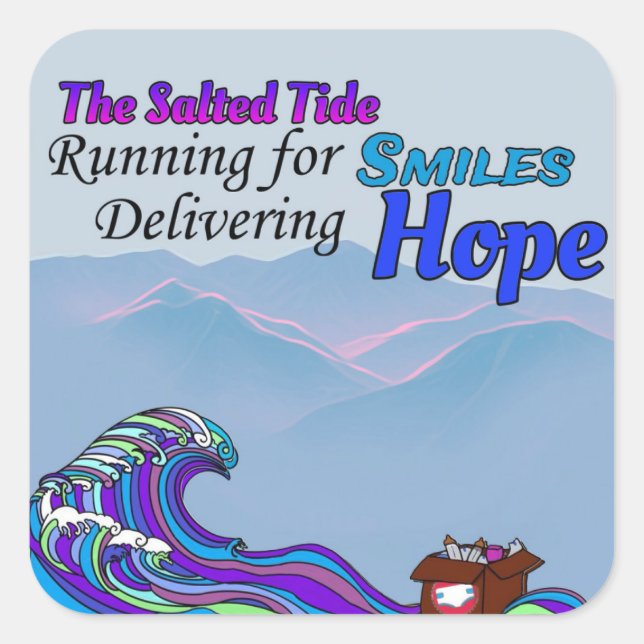 Cuadrada pegatina de Impacto 2024 para Carolina del Norte (Anverso)