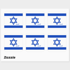 Cuadrada Pegatina de Israel, patriotas de la bandera israel