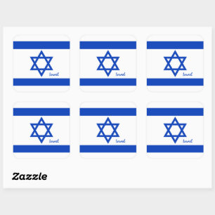 Cuadrada Pegatina de Israel, patriotas de la bandera israel