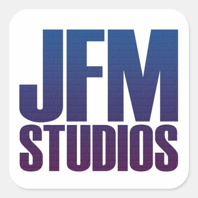 Cuadrada Pegatina de JFM Studio (Anverso)