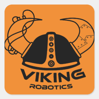 Cuadrada Pegatina de JHS Viking Robotics