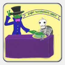 Pegatina de Jubilación Apropiada para la Rana