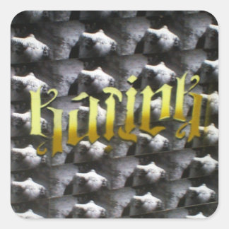 Cuadrada Pegatina de Kapink Rockus