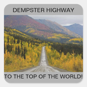 Cuadrada Pegatina DE LA AUTOPISTA DEMPSTER