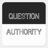 Pegatina de la Autoridad de Cuestión