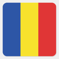 Pegatina de la bandera de Rumania