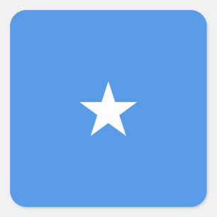 Cuadrada Pegatina de la bandera de Somalia