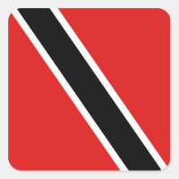 Pegatina de la bandera de Trinidad y Tobago