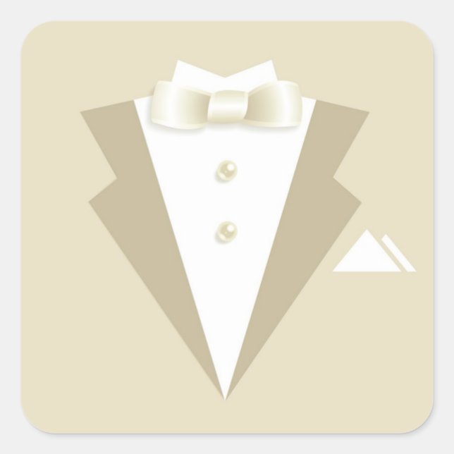 Cuadrada Pegatina de la demanda de partido de soltero (Anverso)