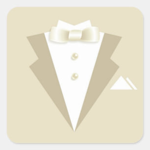 Cuadrada Pegatina de la demanda de partido de soltero