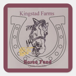 Cuadrada Pegatina de la fuente sonriente de amapola