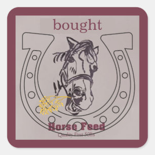 Cuadrada Pegatina de la fuente sonriente de amapola